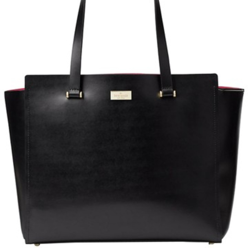 BNWT KATE SPADE Arbour Hill Kellen Black/Pink Tote
